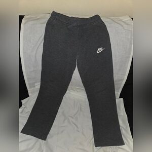 Nike Kids Straight Leg Sweatpants Charcoal Grey